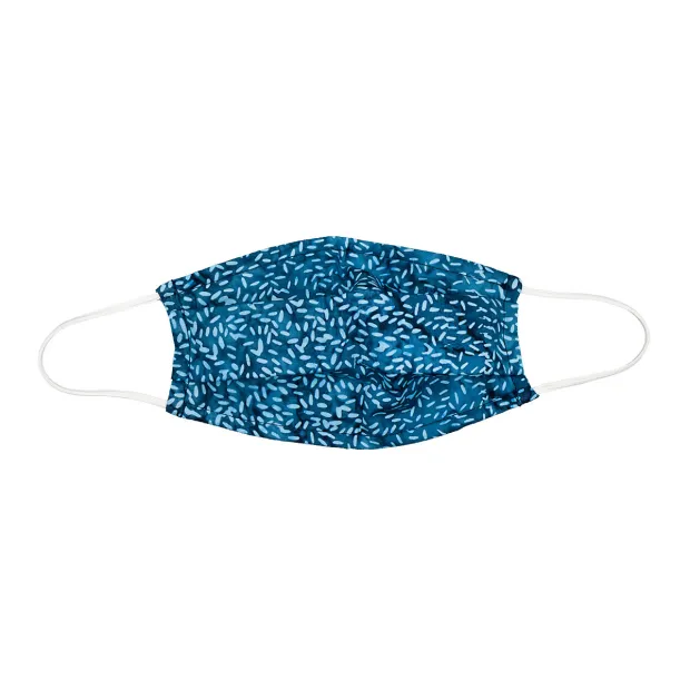 Masque tissu enfant Blue Leaves