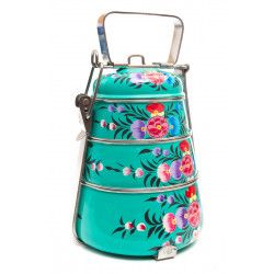 Lunch box inox peinte à la main Charanka - Bibop et Lula