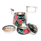 Lunch box inox peinte à la main Edira black - Bibop et Lula