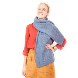 Echarpe laine gris souris - Bibop et Lula
