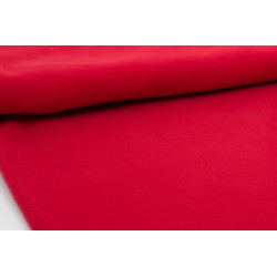 Tissu polaire unie rouge