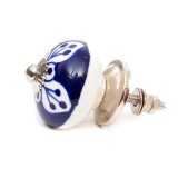 Bouton de meuble céramique Indigo - Bibop et Lula