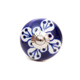 Bouton de meuble céramique Indigo - Bibop et Lula