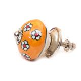 Bouton de meuble céramique Jaune paquerette - Bibop et Lula