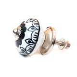 Bouton de meuble céramique Noir et blanc - Bibop et Lula