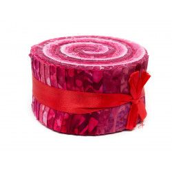 Jelly roll tissu framboise