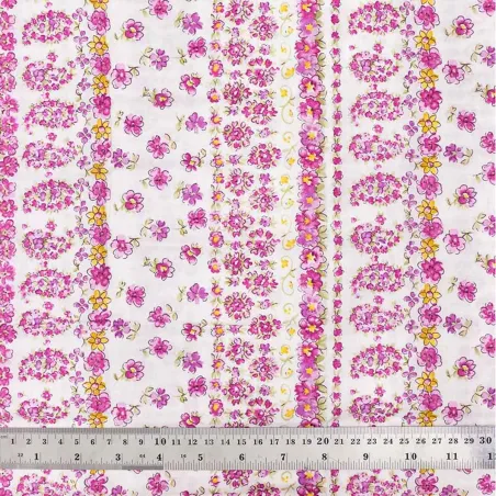 Coupon tissu English roses