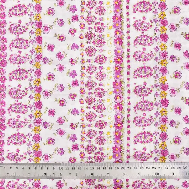 Coupon tissu English roses