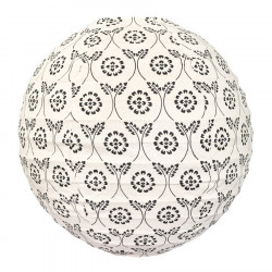 Lampion tissu boule japonaise rond Black Tinta - Bibop et Lula