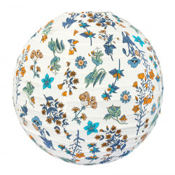 Lampion tissu boule japonaise rond Yellow Spring - Bibop et Lula
