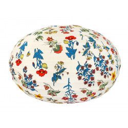 Lampion tissu boule japonaise ovale Red Spring - Bibop et Lula