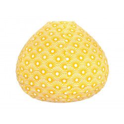 Lampion tissu boule japonaise goutte Solas Moutarde - Bibop et Lula