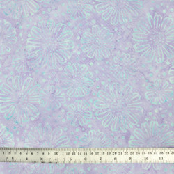 Tissu batik patchwork Fleurs parme - Bibop et Lula