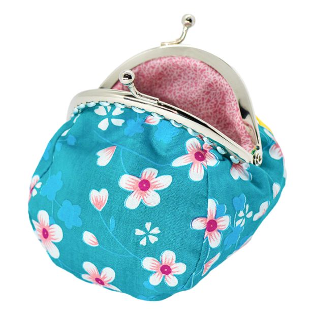 Petit porte-monnaie bourse rétro Akiko Blue