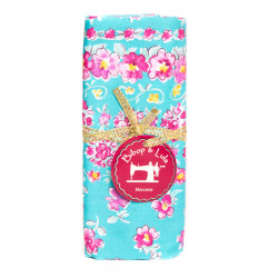 Coupon tissu English roses blue - Bibop et Lula