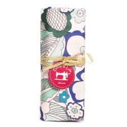 Coupon tissu Retro bleu - Bibop et Lula