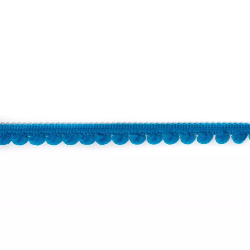 Galon petits pompons bleus - Bibop et Lula