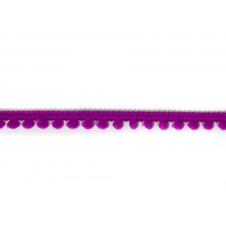 Galon petits pompons violets - Bibop et Lula
