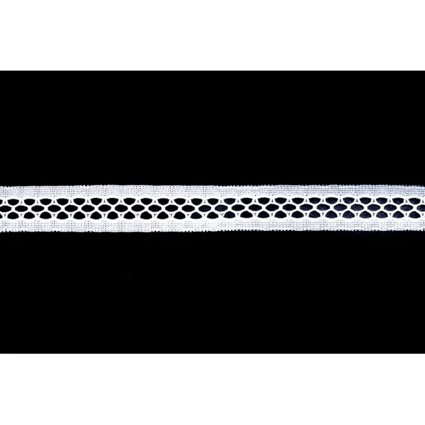 Ruban dentelle guipure blanche
