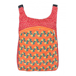 Sac à dos coton Flores Abricot - Bibop et Lula