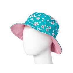 Chapeau coton réversible enfant Akiko Blue - Bibop et Lula