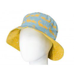 Chapeau coton réversible enfant Croco - Bibop et Lula