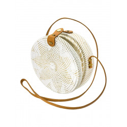 Sac rond de Bali Blanc étoile - Bibop et Lula