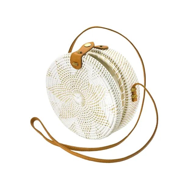 Sac rond de Bali Blanc étoile