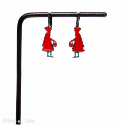 Boucles d'oreilles Petit chaperon rouge - Bibop et Lula