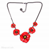 Collier Coquelicots - Bibop et Lula