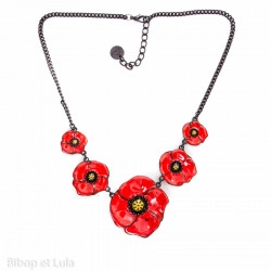 Collier Coquelicots - Bibop et Lula