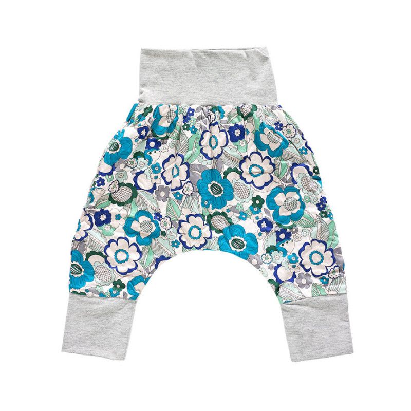 Pantalon Sarouel Double Bebe 6 36 Mois 3 Tailles Tissu Gris Blanc Motifs Fleurs Retro Pantalon Sarouel Double Bebe 6 36 Mois 3 Tailles Tissu Gris Blanc Motifs Fleurs Retro