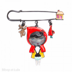 Broche Petit Chaperon Rouge - Bibop et Lula