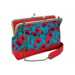 Sac à main pin-up Coquelicots - Bibop et Lula