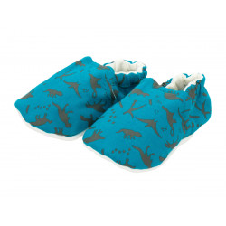Chaussons bébé souples Dino - Bibop et Lula