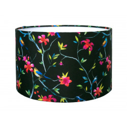 Petit abat-jour cylindrique Black Bird - Bibop et Lula