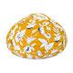 Lampion tissu boule japonaise goutte Coco Yellow