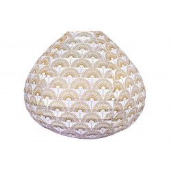 Lampion tissu boule japonaise goutte Grue Bronze - Bibop et Lula
