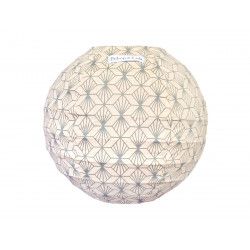 Mini lampion tissu Kipas Argent - Bibop et Lula