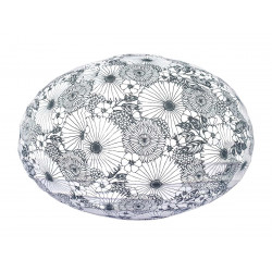 Lampion tissu boule japonaise ovale Bouquet - Bibop et Lula