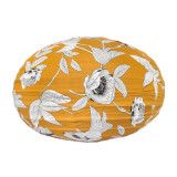 Lampion tissu boule japonaise ovale Coco Yellow - Bibop et Lula