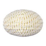 Lampion tissu boule japonaise ovale Kipas Or - Bibop et Lula