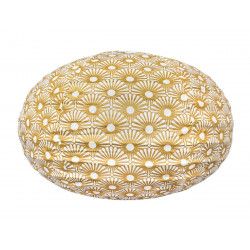 Lampion tissu boule japonaise ovale Solas Gold - Bibop et Lula