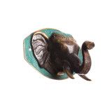 Patère, porte-manteau mural, bronze, Petit Eléphant - Bibop et Lula