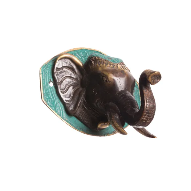 Patère, porte-manteau mural, bronze, Petit Eléphant