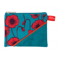Petit porte-monnaie Coquelicots - Bibop et Lula