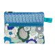 Petit porte-monnaie deux compartiments Rétro Blue - Bibop et Lula