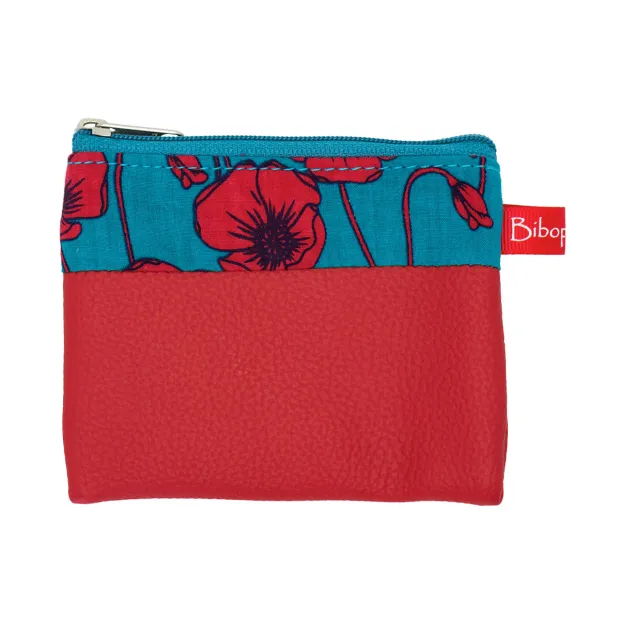 Petit porte-monnaie Coquelicots