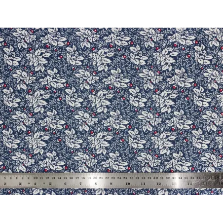 Coupon tissu Tea Leaves Blue