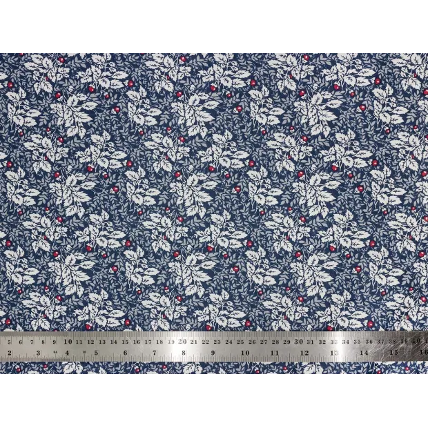 Coupon tissu Tea Leaves Blue